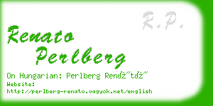 renato perlberg business card